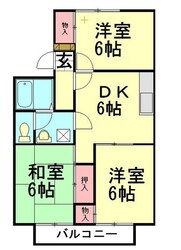 プレジオ大沢　Bの物件間取画像